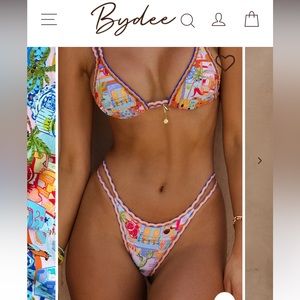 NWT Bydee Bikini in Caliente Pattern